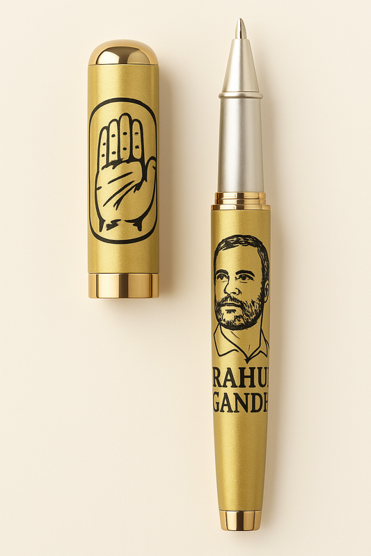Rahul Gandhi Golden Pen