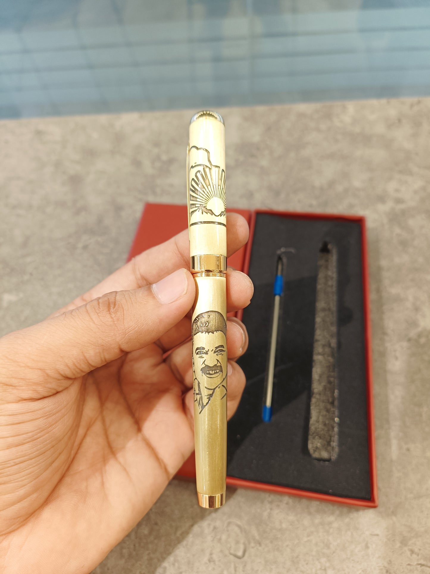 MK Stalin Golden Pen