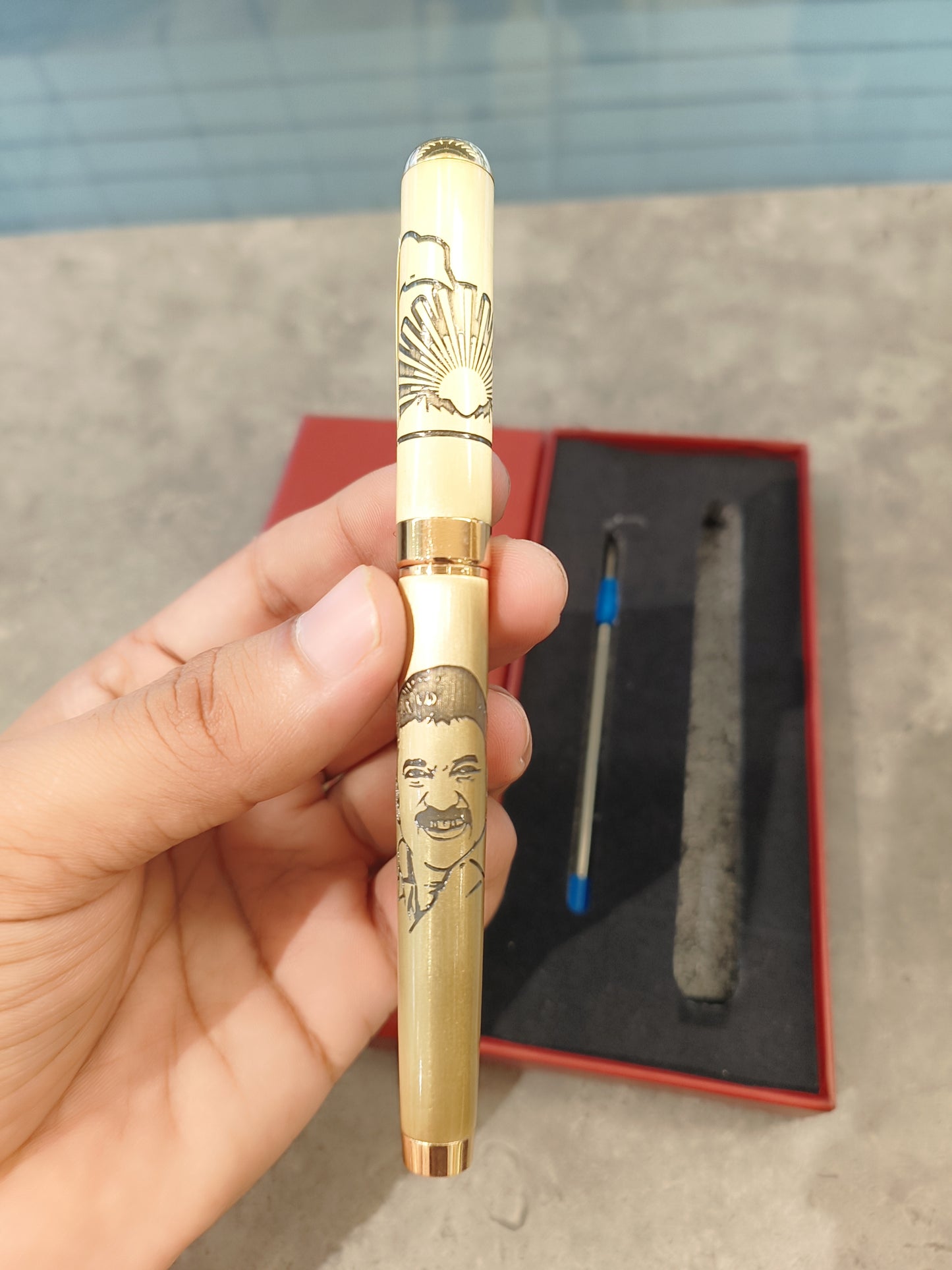 MK Stalin Golden Pen