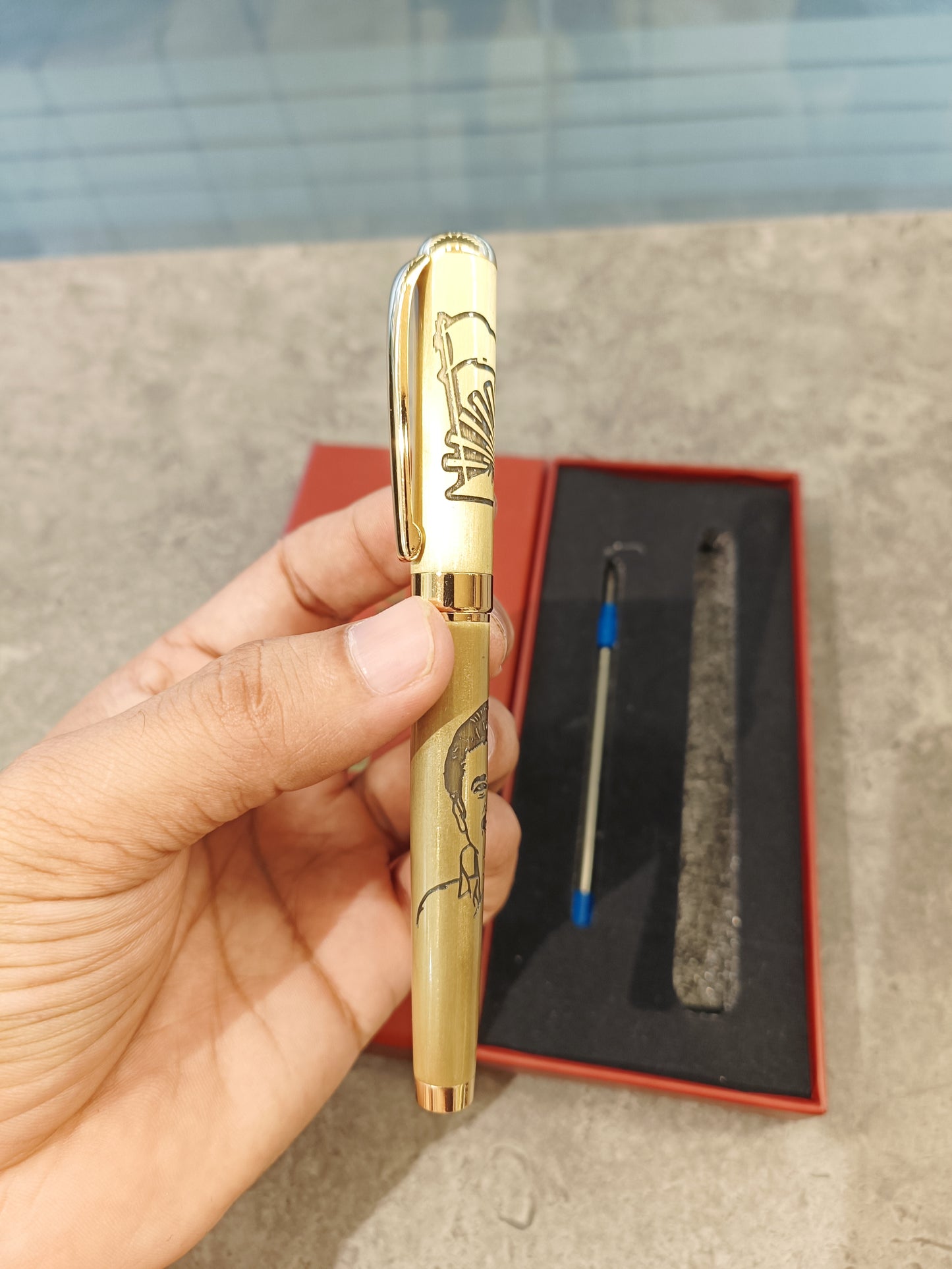MK Stalin Golden Pen