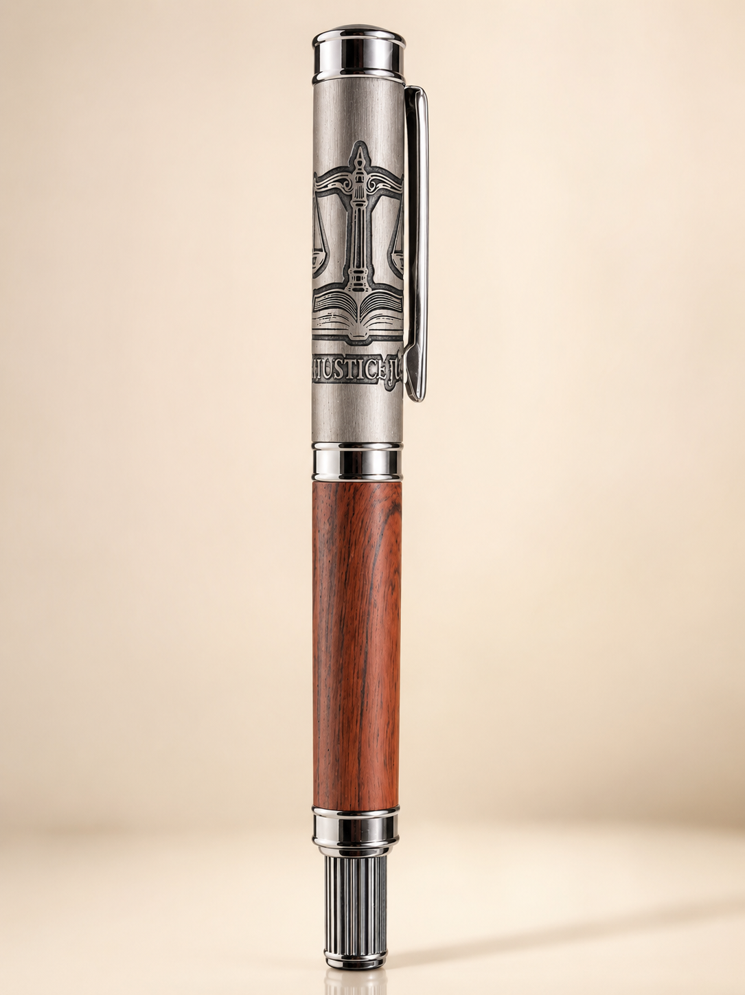 Law Justice Engraved Pen