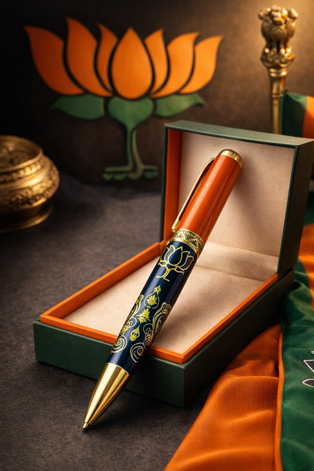 BJP Signature Lotus pen
