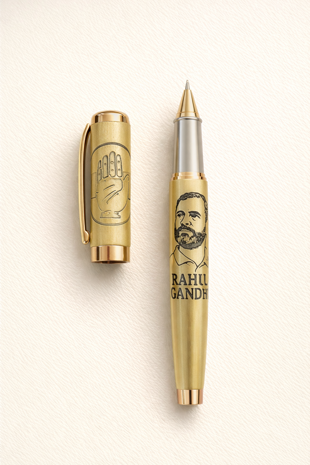Rahul Gandhi Golden Pen