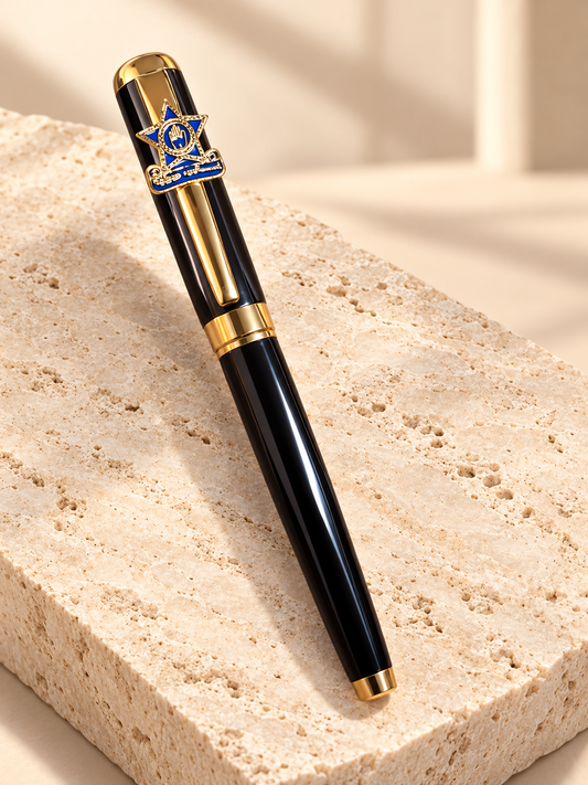 Lebhaari Maharashtra Police Pride Pen – Black & Gold Edition