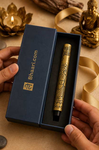 Namo Buddha – Premium Engraved Brass Pen