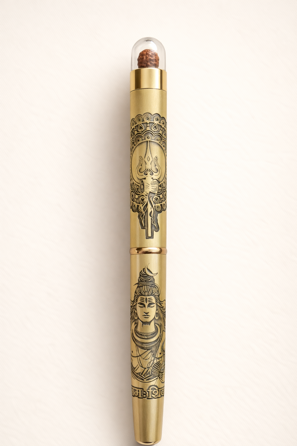 Mahadev Shiv Golden Pen – Rudraksha Edition
