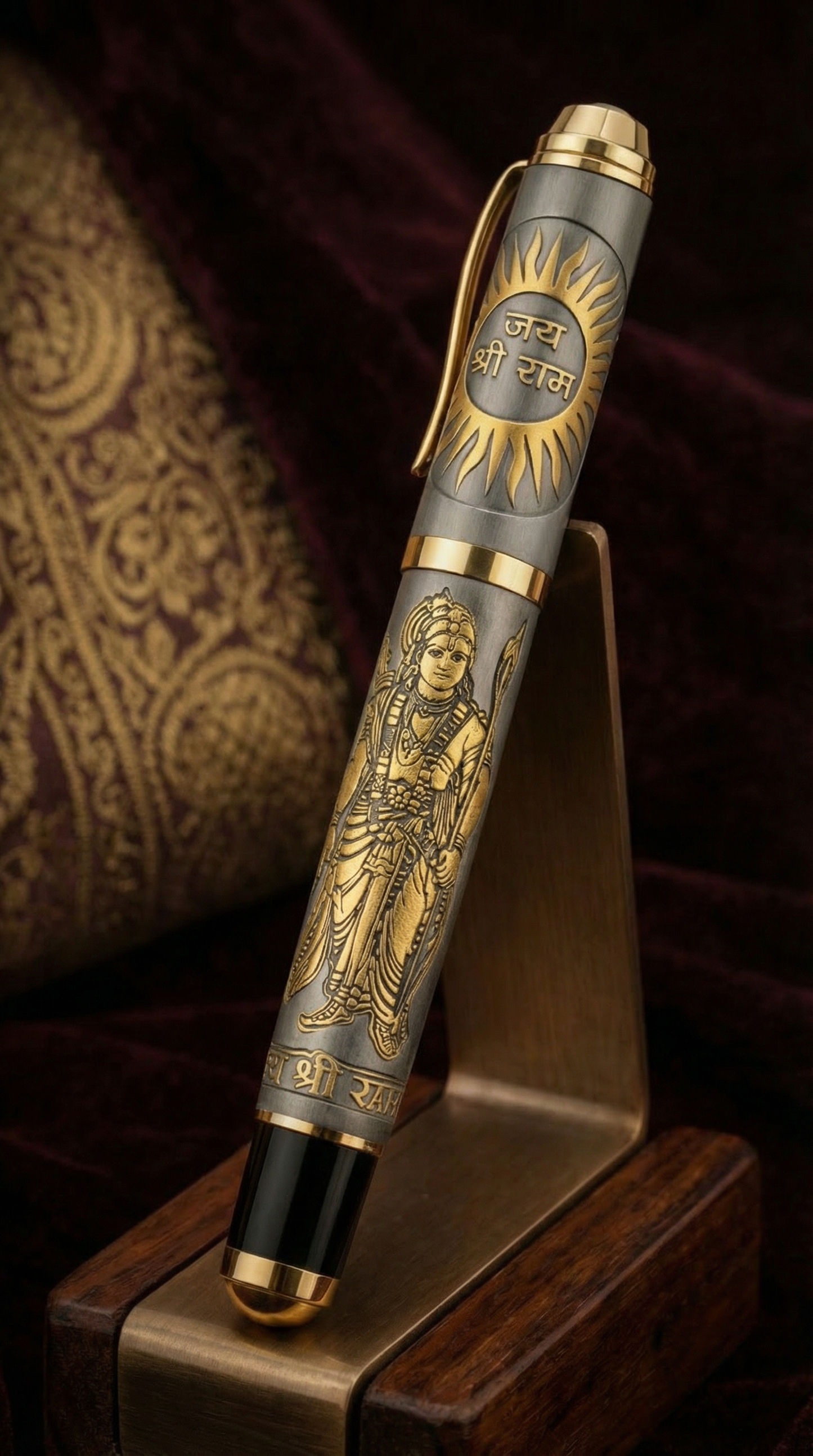 Ram Rajya Signature Pen – Shree Ram Engraved Premium Metal Pen | Gift Edition
