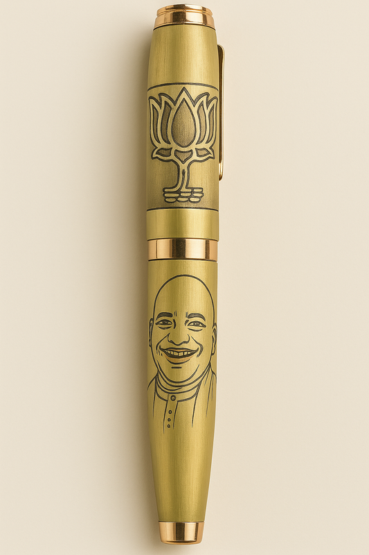 Yogi adityanath Golden Pen