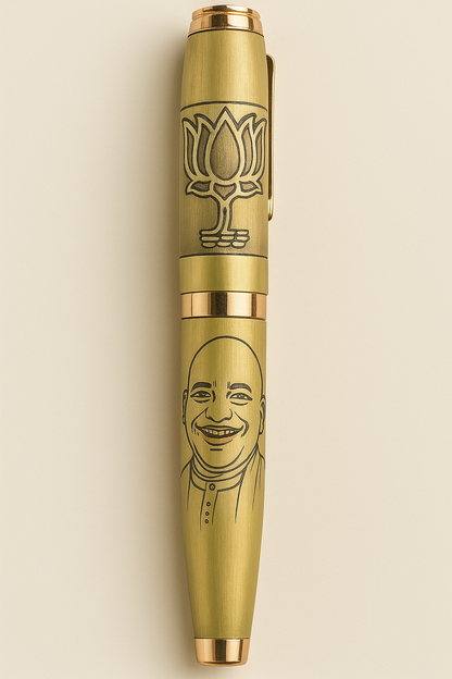 Yogi adityanath Golden Pen