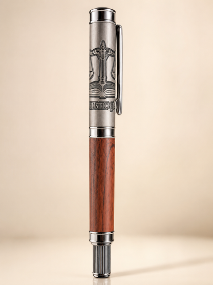 Law Justice Engraved Pen