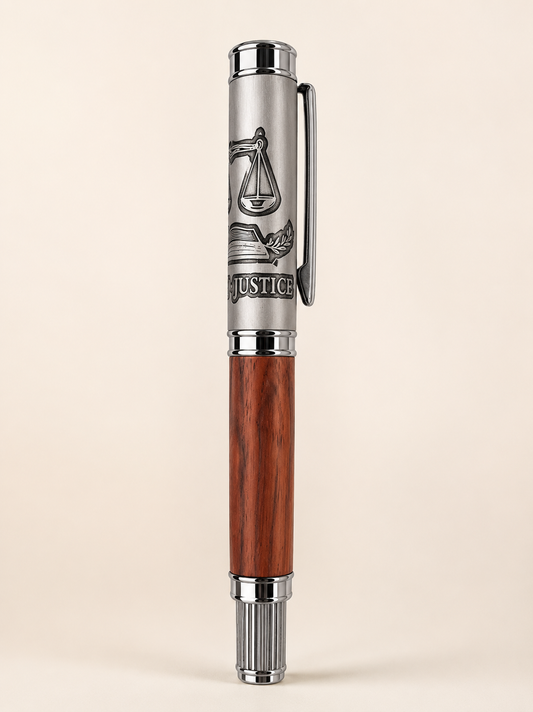Law Justice Engraved Pen