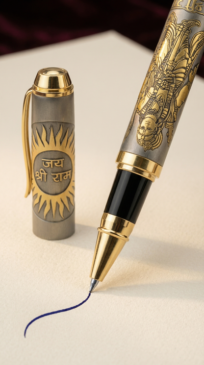 Ram Rajya Signature Pen – Shree Ram Engraved Premium Metal Pen | Gift Edition