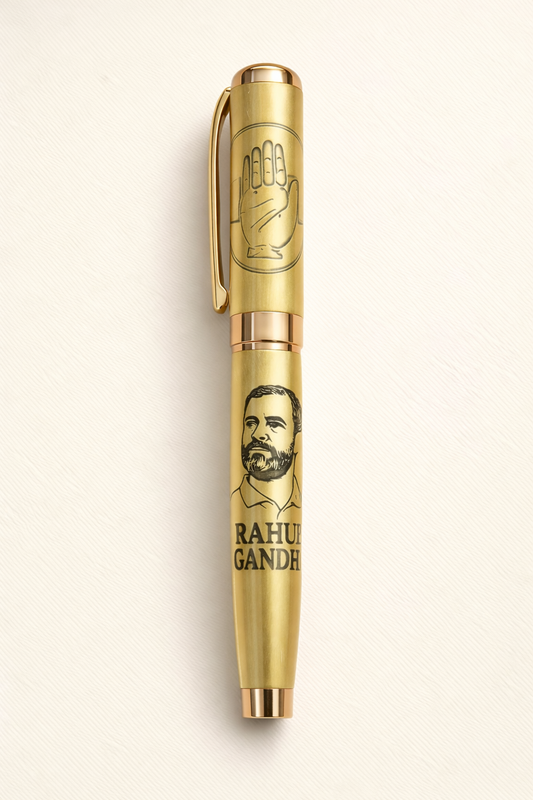 Rahul Gandhi Golden Pen