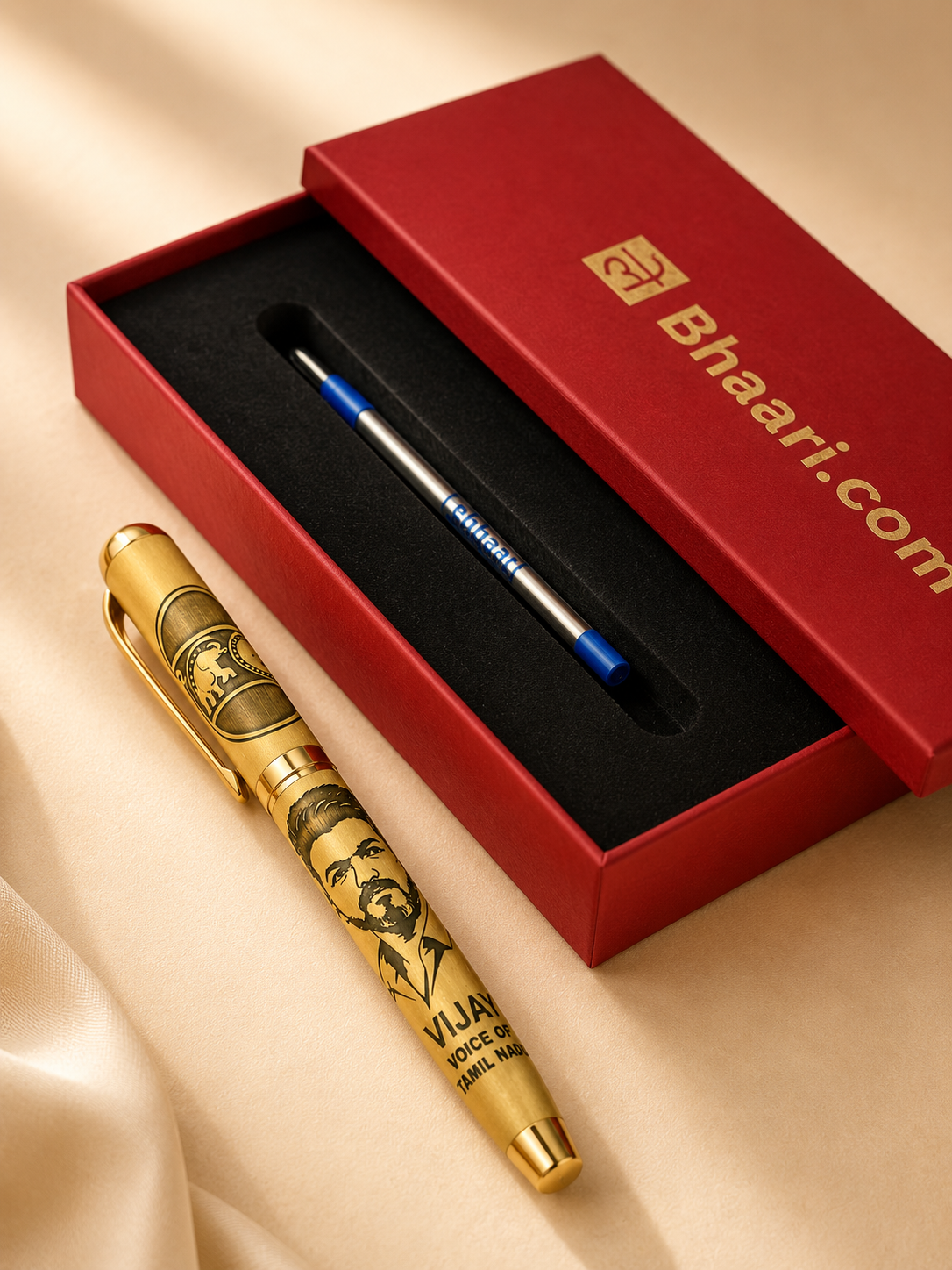 Thalapathy Vijay Premium Pen – Voice of Tamil Nadu Collector Edition ⭐